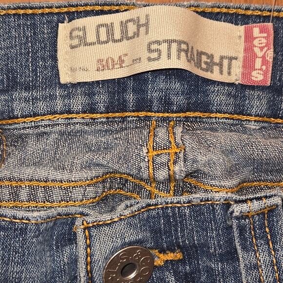 Levi's 514 Blue Jeans Women's Slouch Straight Fit Size 5M - Picture 4 of 6